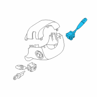 OEM Pontiac G3 Wiper Switch Diagram - 96943035