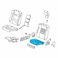 OEM Acura RDX Pad, Right Front Seat Cushion Diagram - 81137-TX4-A31