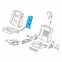 OEM 2017 Acura RDX Tci, Right Front Seat-Back Diagram - 81217-TX4-A31