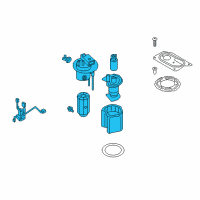 OEM 2016 Kia Optima Fuel Pump & Sender Module Assembly Diagram - 31110D5500