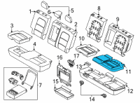 OEM 2021 Ford Bronco Sport PAD - REAR SEAT CUSHION Diagram - M1PZ-7863841-A