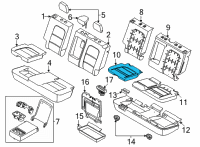 OEM 2022 Ford Bronco Sport PAD - REAR SEAT CUSHION Diagram - M1PZ-7863840-A