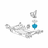 OEM 2000 Chevrolet Corvette Mount Asm-Engine Diagram - 15254700