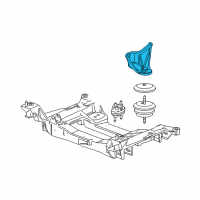 OEM 2013 Chevrolet Corvette Bracket-Engine Mount Diagram - 10349965