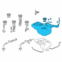 OEM 2016 Honda Pilot Fuel Tank Diagram - 17044TZ5A01