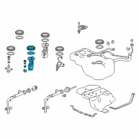OEM 2020 Acura MDX Filter Set, Fuel Diagram - 17048-TZ5-A00