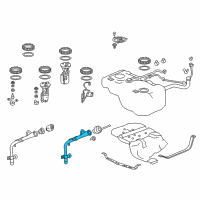 OEM Acura Pipe, Fuel Filler Diagram - 17660-TZ5-A02