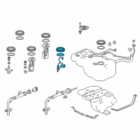 OEM Acura Meter Set Diagram - 17047-TZ5-A00