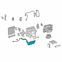 OEM 2016 Toyota 4Runner Heater Core Diagram - 87107-60430