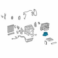 OEM 2020 Lexus GX460 Motor Sub-Assy, Blower Diagram - 87103-60400