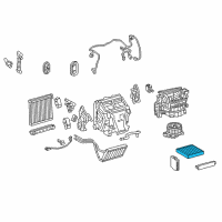 OEM Lexus ES350 Clean Air Filter Diagram - 87139-07010