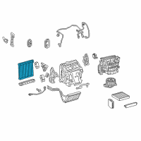 OEM 2012 Lexus GX460 EVAPORATOR Sub-Assembly Diagram - 88501-60412