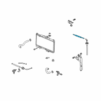 OEM 2004 Honda Element Tube, Reserve Tank Diagram - 19104-PZD-A00