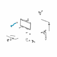 OEM Honda Element Hose, Water (Upper) Diagram - 19501-PZD-A00