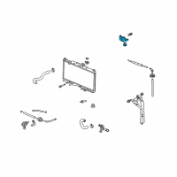 OEM 2007 Honda Element Bracket, Radiator Mount (Upper) Diagram - 74171-SCV-A00