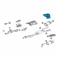 OEM 2020 Acura RLX Plate, Passenger Side Muffler Baffle Diagram - 74654-TA1-A00