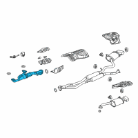 OEM Acura Pipe A, Exhaust Diagram - 18210-TK5-A11