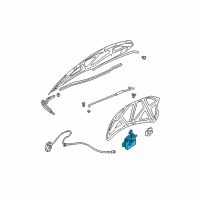 OEM 2001 Chrysler Sebring Hood Latch Diagram - 4878060AD