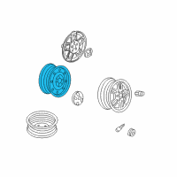 OEM 2005 Honda Element Disk, Wheel (16X6 1/2Jj) (Topy) Diagram - 42700-SCV-A40