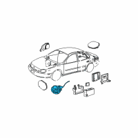 OEM 2001 Ford Taurus Dash Control Unit Diagram - YF1Z-18C858-BA