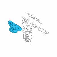 OEM Hyundai Santa Fe Protector-Heat, LH Diagram - 28525-3C113