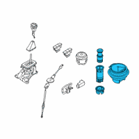 OEM Ford Ranger Shift Knob Diagram - JB3Z-7213-C