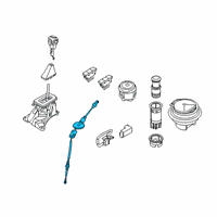 OEM 2021 Ford Ranger Shift Control Cable Diagram - KB3Z-7E395-B