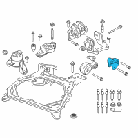 OEM 2011 Mercury Milan Strut Bracket Diagram - 8E5Z-6E042-A