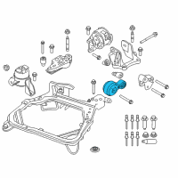 OEM 2007 Mercury Milan Torque Strut Diagram - 9E5Z-6068-D