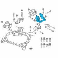 OEM 2012 Ford Fusion Transmission Mount Bracket Diagram - 9E5Z-6031-B