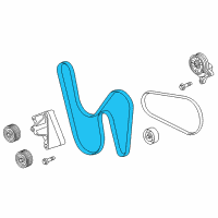 OEM 2014 Chevrolet Camaro Serpentine Belt Diagram - 12642400