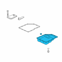 OEM 2010 Cadillac Escalade Transmission Pan Diagram - 29544374