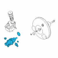 OEM BMW Brake Master Cylinder Diagram - 34-31-1-165-582