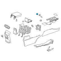 OEM 2018 Honda CR-V Holder Assy. (2Usb) Diagram - 39115-TLA-A01