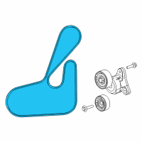 OEM Chrysler 200 Belt-SERPENTINE Diagram - 4627166AC