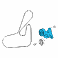 OEM 2017 Ram ProMaster City PULLEY-Belt Diagram - 4627158AB