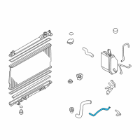 OEM 2003 Nissan 350Z Hose-Auto Transmission Oil Cooler Diagram - 21632-AL500