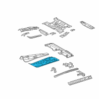 OEM 2009 Toyota RAV4 Front Floor Pan Diagram - 58111-0R010