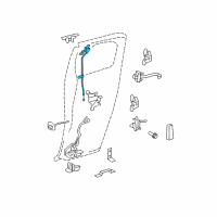 OEM 2014 Toyota FJ Cruiser Lock Assembly Diagram - 69360-35010