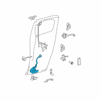 OEM 2009 Toyota FJ Cruiser Lock Assembly Diagram - 69380-35021