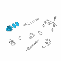 OEM Nissan Murano Pump Kit-Water Diagram - B1010-JK00C