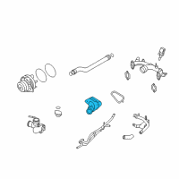 OEM 2001 Nissan Pathfinder Thermostat Assembly Diagram - 21200-4W000