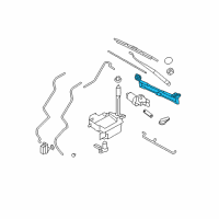 OEM Hyundai Santa Fe Linkage Assembly-Windshield Wiper Diagram - 98120-0W000