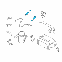 OEM 2015 Chevrolet City Express Rear Oxygen Sensor Diagram - 19316344