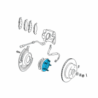 OEM Jeep Wrangler Hub And Rotor Bolt Diagram - 6036388AA