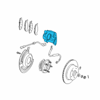 OEM 1998 Jeep Cherokee CALIPER-Disc Brake Diagram - 5252985