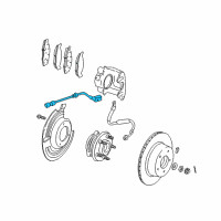 OEM 2001 Jeep Wrangler Sensor-Anti-Lock Brakes Diagram - 56027727AB