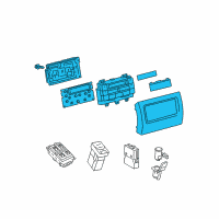 OEM 2020 Lexus GX460 Control Assy, Air Conditioner Diagram - 55900-60N00