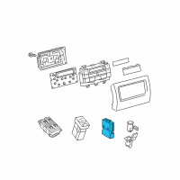 OEM Lexus Switch, Refreshing Seat Diagram - 84752-60050