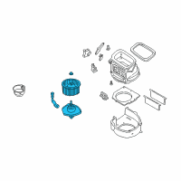 OEM 2001 Nissan Altima Fan & Motor BLR Diagram - 27220-9E001